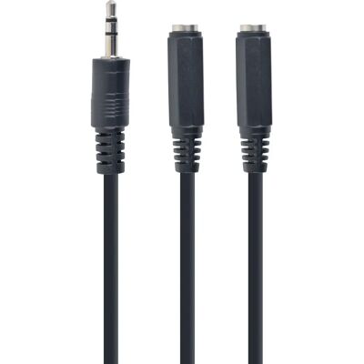 Gembird CCA-415-0.1M Audio-Kabel - Schwarz - 3.5mm Gembird CCA-415-0.1M Audio-Kabel - Schwarz - 3.5mm
