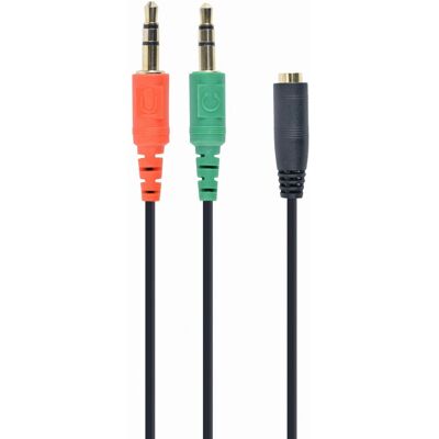 Gembird CCA-418 Audio Kabeladapter - 3,5mm Stereo - 0,2m Gembird CCA-418 Audio Kabeladapter - 3,5mm Stereo - 0,2m