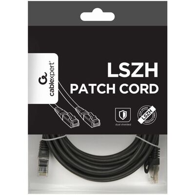 Câble réseau Gembird PP6A-LSZHCU-BK-5M - Noir, 5m, Cat6a, S/FTP - Publicité Câble réseau Gembird PP6A-LSZHCU-BK-5M - Noir, 5m, Cat6a, S/FTP - Publicité
