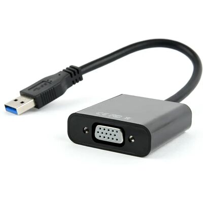 Gembird AB-U3M-VGAF-01 USB grafikus adapter - Fekete Gembird AB-U3M-VGAF-01 USB grafikus adapter - Fekete