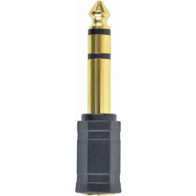 Gembird A-6.35M-3.5F Adaptateur audio stéréo - Passif Gembird A-6.35M-3.5F Adaptateur audio stéréo - Passif