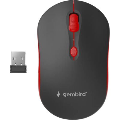 Gembird Vezeték nélküli Optikai Egér - Mindkét Kézhez Illő 1600 DPI Gembird Vezeték nélküli Optikai Egér - Mindkét Kézhez Illő 1600 DPI
