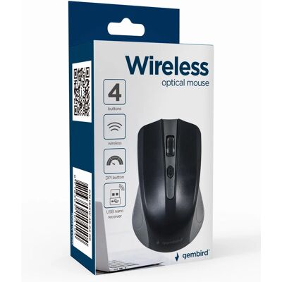 Gembird Funkmaus - Optisch - 1600 DPI - USB Empfänger Gembird Funkmaus - Optisch - 1600 DPI - USB Empfänger