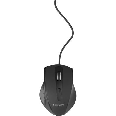 Gembird MUS-4B-02 Fekete USB Optikai Egér Irodába Jobb Kezes Gembird MUS-4B-02 Fekete USB Optikai Egér Irodába Jobb Kezes