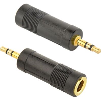 Adaptateur audio stéréo Gembird A-6.35F-3.5M Noir - Publicité Adaptateur audio stéréo Gembird A-6.35F-3.5M Noir - Publicité
