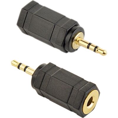 Adaptateur audio Gembird A-3.5F-2.5M - 3,5 mm à 2,5 mm Stéréo Adaptateur audio Gembird A-3.5F-2.5M - 3,5 mm à 2,5 mm Stéréo