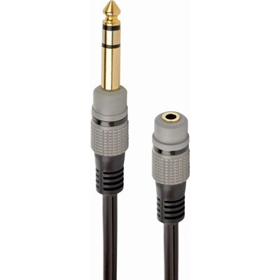 Gembird A-63M35F-0.2M Audio Kabel - 6,35mm auf 3,5mm - Schwarz Gembird A-63M35F-0.2M Audio Kabel - 6,35mm auf 3,5mm - Schwarz