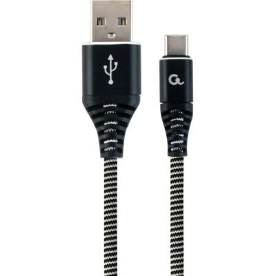 Gembird CC-USB2B-AMCM-2M-BW USB-Kabel - USB 2.0, USB A til USB C, Schwarz Gembird CC-USB2B-AMCM-2M-BW USB-Kabel - USB 2.0, USB A til USB C, Schwarz