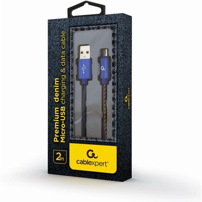 Cablexpert - Câble USB 2.0 Mini-USB B 2M Bleu - Publicité Cablexpert - Câble USB 2.0 Mini-USB B 2M Bleu - Publicité