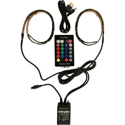 Gembird LED-2SU-RGB50-01 Fita de LED RGB - Fita luminosa Gembird LED-2SU-RGB50-01 Fita de LED RGB - Fita luminosa