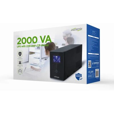 Gembird EG-UPS-035 Onmisbare stroomvoorziening - Line-Interactive - 1200 W - 5 Uitgangen Gembird EG-UPS-035 Onmisbare stroomvoorziening - Line-Interactive - 1200 W - 5 Uitgangen