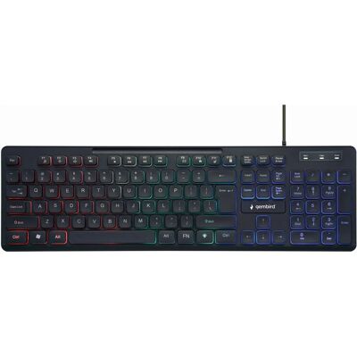 Gembird KB-UML-02 USB Toetsenbord Zwart Gembird KB-UML-02 USB Toetsenbord Zwart