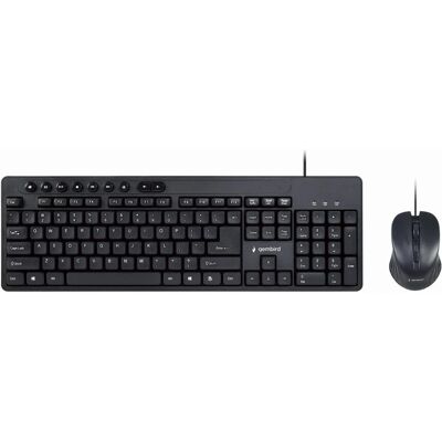 Gembird KBS-UM-04 Toetsenbord en Muis Set - Zwart Gembird KBS-UM-04 Toetsenbord en Muis Set - Zwart