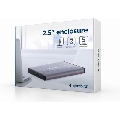 Gembird EE2-U3S-3-LG Speichergehäuse - Hellgrau - HDD Gembird EE2-U3S-3-LG Speichergehäuse - Hellgrau - HDD