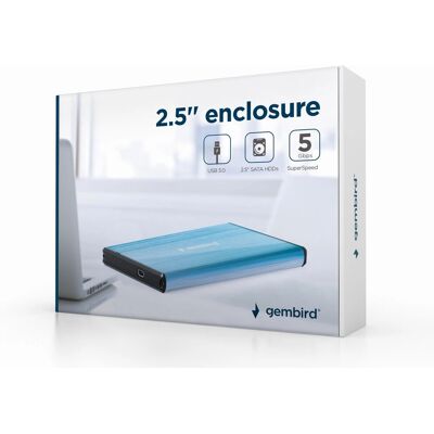 Gembird EE2-U3S-3-B Boîtier HDD USB 3.0 2,5" - Boîtier de stockage - Publicité Gembird EE2-U3S-3-B Boîtier HDD USB 3.0 2,5" - Boîtier de stockage - Publicité