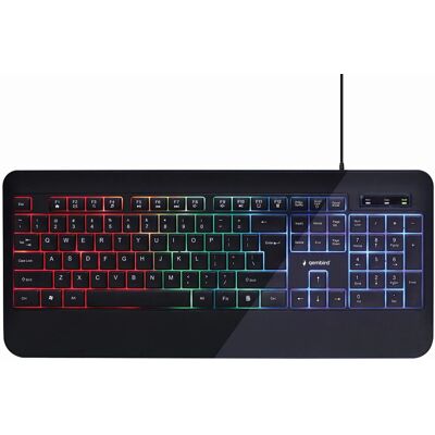 Gembird Gembird KB-UML-03 Zwarte US Gaming Toetsenbord Gembird Gembird KB-UML-03 Zwarte US Gaming Toetsenbord