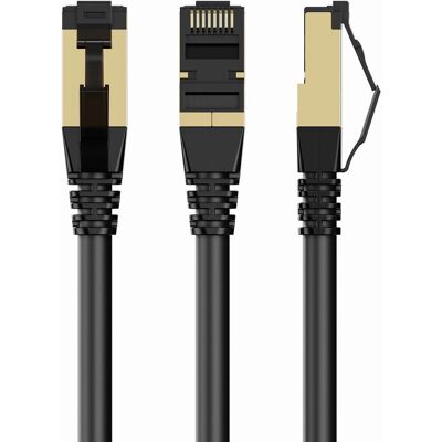 Gembird PP8-LSZHCU-BK-15M Schwarzes Netzwerk Kabel - Kategorie 8 Gembird PP8-LSZHCU-BK-15M Schwarzes Netzwerk Kabel - Kategorie 8