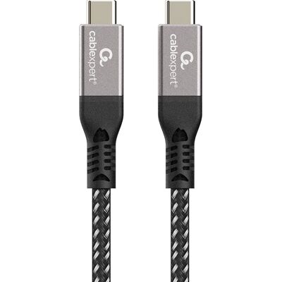 Câble USB Gembird CCBP-USB4-CMCM240-1.5M - Noir - USB 4 Gen 3x2 - Publicité Câble USB Gembird CCBP-USB4-CMCM240-1.5M - Noir - USB 4 Gen 3x2 - Publicité