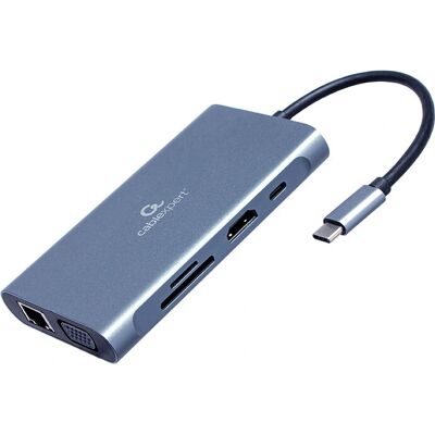 Gembird A-CM-COMBO7-01 USB Hub Dock - 7-in-1 4K Gembird A-CM-COMBO7-01 USB Hub Dock - 7-in-1 4K