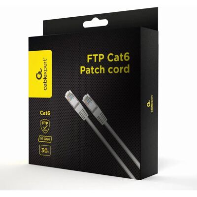 Gembird PPB6-30M Grau Cat6 FTP Netzwerkkabel Gembird PPB6-30M Grau Cat6 FTP Netzwerkkabel