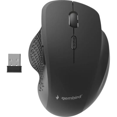 Gembird MUSW-6B-02 Bezprzewodowa mysz optyczna - Czarna - 6 przycisków Gembird MUSW-6B-02 Bezprzewodowa mysz optyczna - Czarna - 6 przycisków