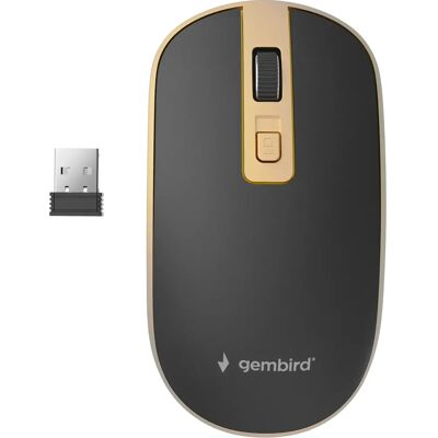 Souris sans fil Gembird MUSW-4B-06-BG - 1600 DPI - Publicité Souris sans fil Gembird MUSW-4B-06-BG - 1600 DPI - Publicité