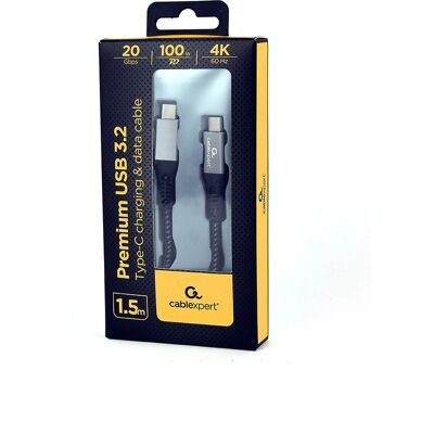Gembird USB-C 1,5 m Cablu USB 3.2 Gen 2 Gembird USB-C 1,5 m Cablu USB 3.2 Gen 2
