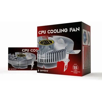 Sistema de refrigeração para computador Gembird HURACAN-X40 - Transparente - Ventilador 9cm Sistema de refrigeração para computador Gembird HURACAN-X40 - Transparente - Ventilador 9cm