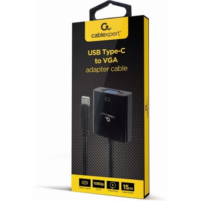 Gembird A-CM-VGAF-01 USB-Grafikadapter - 1920x1080 - Schwarz Gembird A-CM-VGAF-01 USB-Grafikadapter - 1920x1080 - Schwarz