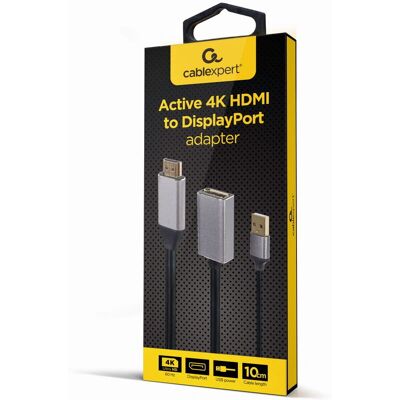 Gembird A-HDMIM-DPF-02 Video Kabel Adapter - 4K Ultra HD - Schwarz Gembird A-HDMIM-DPF-02 Video Kabel Adapter - 4K Ultra HD - Schwarz
