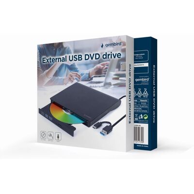 Gembird DVD-USB-03 Externes USB-DVD Laufwerk - DVD Recorder Gembird DVD-USB-03 Externes USB-DVD Laufwerk - DVD Recorder