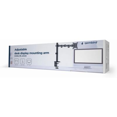 Uchwyt na monitor Gembird - Regulowany, VESA 75/100, Czarny Uchwyt na monitor Gembird - Regulowany, VESA 75/100, Czarny
