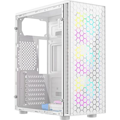 Gembird Fornax 500 - Wieża Micro ATX, Mini ITX, ATX z szklanym bocznym panelem - Obudowa PC Gembird Fornax 500 - Wieża Micro ATX, Mini ITX, ATX z szklanym bocznym panelem - Obudowa PC