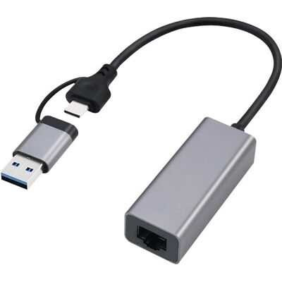 Gembird A-USB3AC-LAN-01 USB 3.1 + Typ-C Gigabit-Netzwerkadapter - Netzwerktyp Gembird A-USB3AC-LAN-01 USB 3.1 + Typ-C Gigabit-Netzwerkadapter - Netzwerktyp