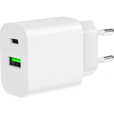 Gembird - Universele 20W USB-C Snellader - Wit Gembird - Universele 20W USB-C Snellader - Wit