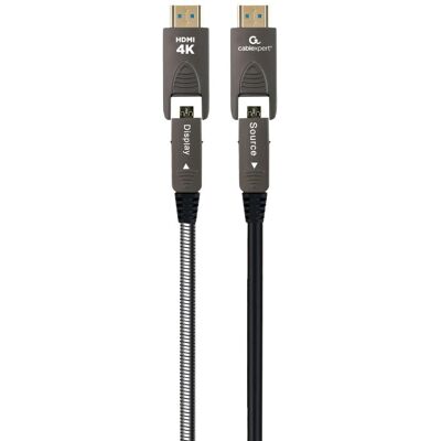 Gembird HDMI 10m Aktív Optikus Kábel - Fekete Gembird HDMI 10m Aktív Optikus Kábel - Fekete