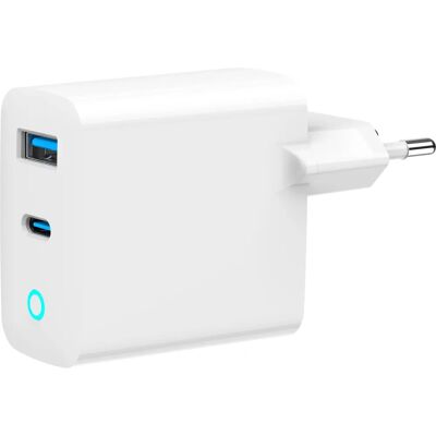 Gembird 65W GaN USB töltő - Gyors töltés - Fehér - Mobil eszköz adapter Gembird 65W GaN USB töltő - Gyors töltés - Fehér - Mobil eszköz adapter