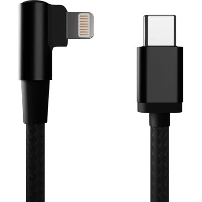 Câble Lightning Gembird - 20 cm, Noir, Viflette, USB-C à Lightning Câble Lightning Gembird - 20 cm, Noir, Viflette, USB-C à Lightning
