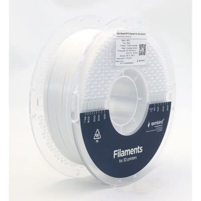 Gembird PETG Filament - Weiß - 1.75mm - 1kg - Druckmaterial Gembird PETG Filament - Weiß - 1.75mm - 1kg - Druckmaterial