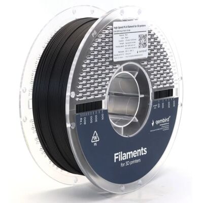 Gembird Filament PLA Viteză Mare 1,75mm 1kg - Negru Gembird Filament PLA Viteză Mare 1,75mm 1kg - Negru