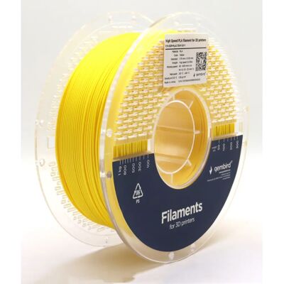 Materiale di stampa 3D Gembird - Giallo - 1kg - Filamento PLA Materiale di stampa 3D Gembird - Giallo - 1kg - Filamento PLA