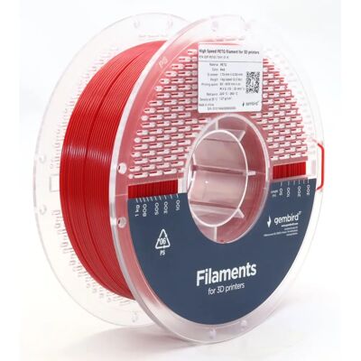 Gembird Filament PETG Rouge - 1.75mm - 1kg - Matériel d'impression 3D - Publicité Gembird Filament PETG Rouge - 1.75mm - 1kg - Matériel d'impression 3D - Publicité