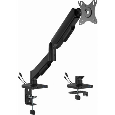 Uchwyt monitora Gembird regulowany 17-32" z USB - Czarny Uchwyt monitora Gembird regulowany 17-32" z USB - Czarny