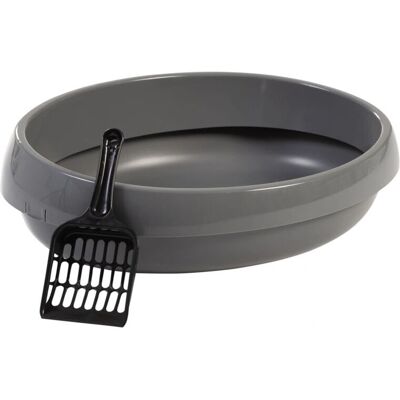 IRIS OHYAMA - PNE-480 - Grau - Abnehmbarer Rand - Cat toilet IRIS OHYAMA - PNE-480 - Grau - Abnehmbarer Rand - Cat toilet