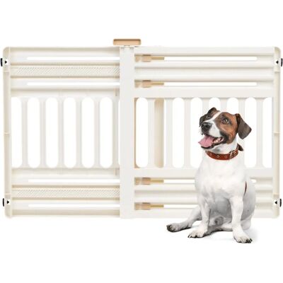 IRIS OHYAMA Barrera de Seguridad para Mascotas Expandible Plástico Sin BPA Blanco IRIS OHYAMA Barrera de Seguridad para Mascotas Expandible Plástico Sin BPA Blanco