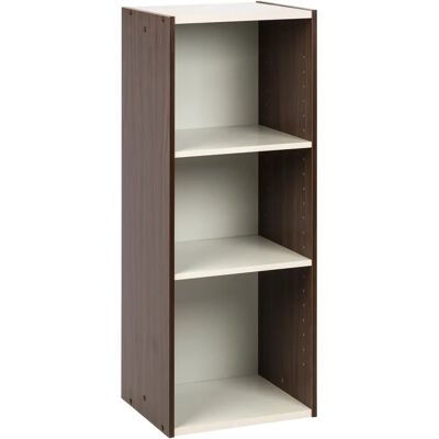 Iris Ohyama - Étagère Modulaire - 3 Niveaux - Marron - Publicité Iris Ohyama - Étagère Modulaire - 3 Niveaux - Marron - Publicité