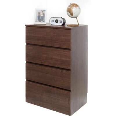 Iris Ohyama Movian - Holzkommode - 4 Schubladen - Modernes Design - Zuhause/Büro Iris Ohyama Movian - Holzkommode - 4 Schubladen - Modernes Design - Zuhause/Büro