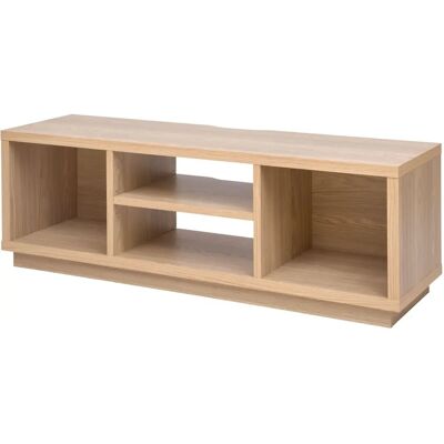 IRIS OHYAMA Meuble TV en Bois Massif 55 Pouces - Design Moderne avec Étagères Ouvertes - Publicité IRIS OHYAMA Meuble TV en Bois Massif 55 Pouces - Design Moderne avec Étagères Ouvertes - Publicité
