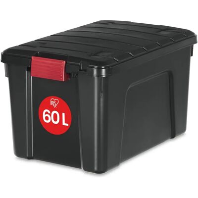 IRIS OHYAMA Aufbewahrungsbox - 60L, Stapelbar, Mit Rädern, Schwarz IRIS OHYAMA Aufbewahrungsbox - 60L, Stapelbar, Mit Rädern, Schwarz