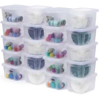 IRIS OHYAMA Aufbewahrungsbox 2L Stapelbar Transparent IRIS OHYAMA Aufbewahrungsbox 2L Stapelbar Transparent